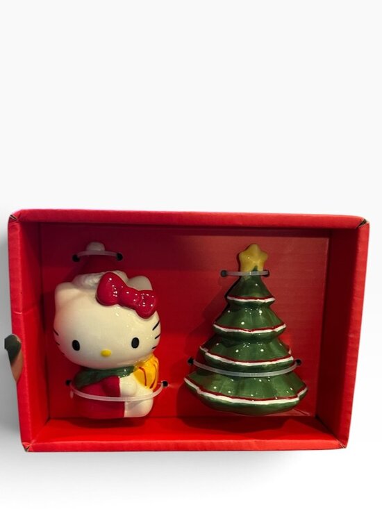 Blue Sky Clayworks Other - Hello Kitty Christmas Tree Salt & Pepper Shaker Set By Blue Sky Clayworks